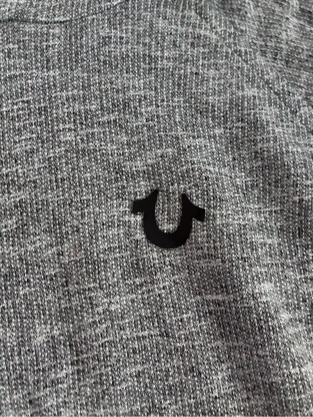 True Religion Gray Short-Sleeve Hooded Pullover